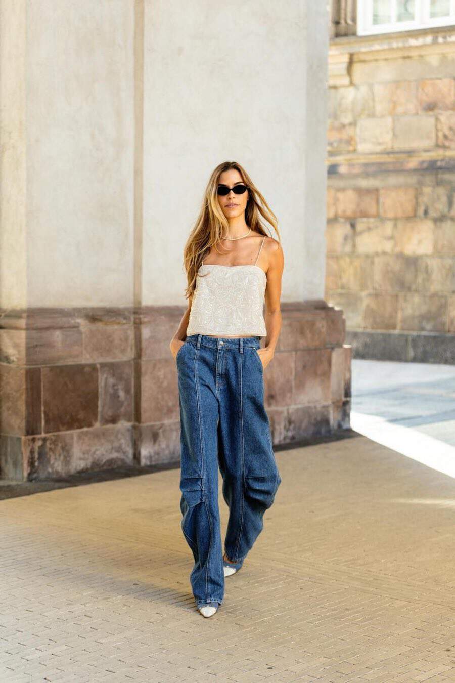 Denim-on-Denim Street Look