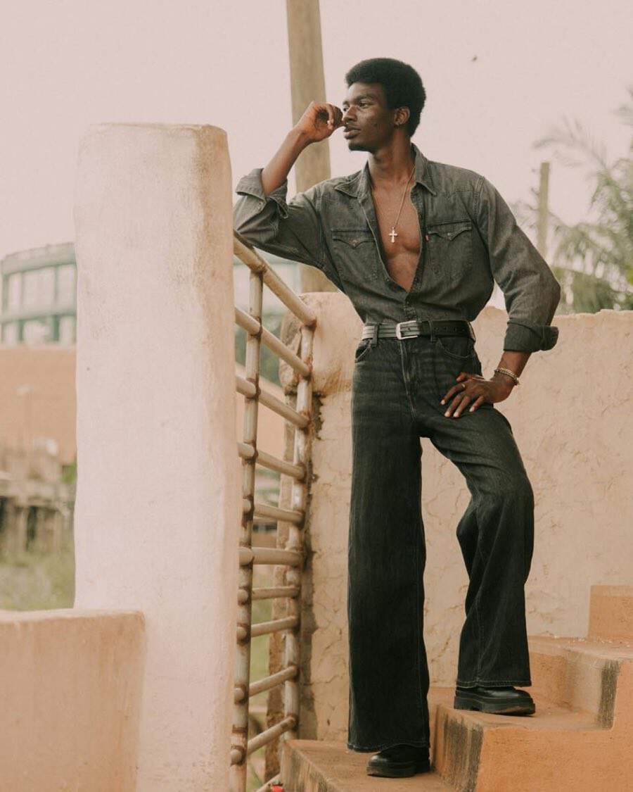 Retro Indigo Flare Denim