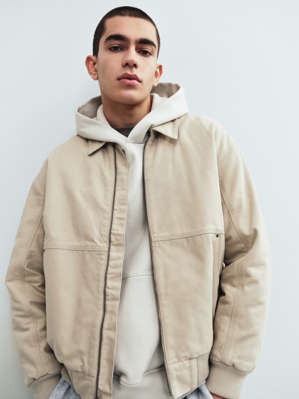 Canvas Bomber Jacket